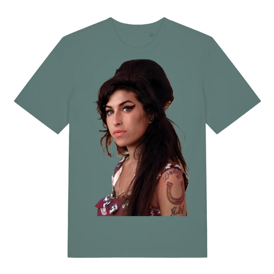 Music Legends: The Iconic Premium Quality Unisex  T - Shirt. Ami Winehouse.