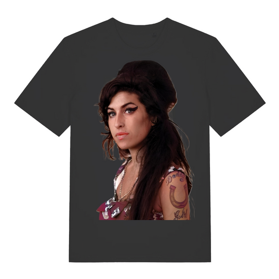 Music Legends: The Iconic Premium Quality Unisex  T - Shirt. Ami Winehouse.