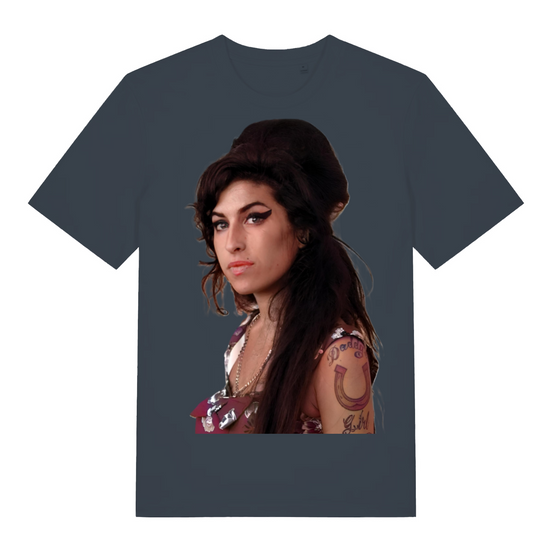 Music Legends: The Iconic Premium Quality Unisex  T - Shirt. Ami Winehouse.
