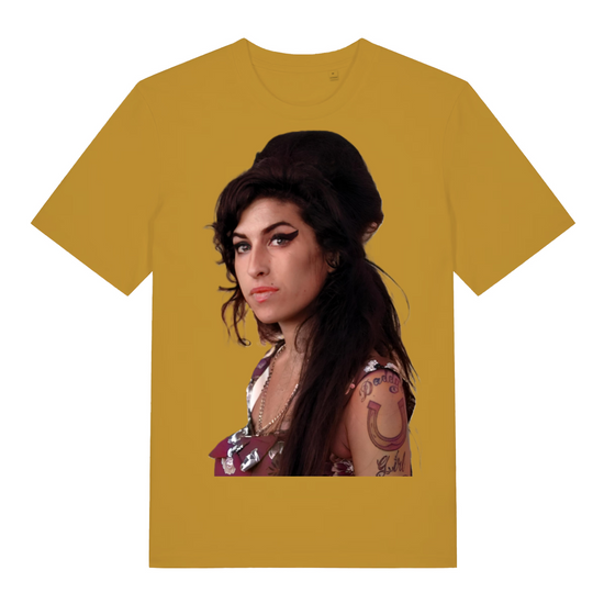 Music Legends: The Iconic Premium Quality Unisex  T - Shirt. Ami Winehouse.
