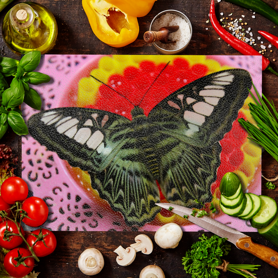 Animals & Nature. The Stylish Textured Glass Chopping Board. Butterfly House. Varna. Bulgaria.