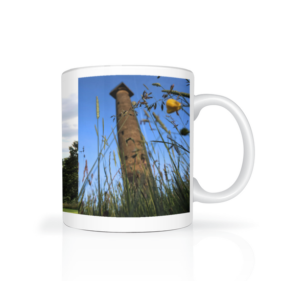 Two Tone Photo Mugs. Hoober Stand. Needles Eye. Keppel's Column. Rotherham. South Yorkshire England.