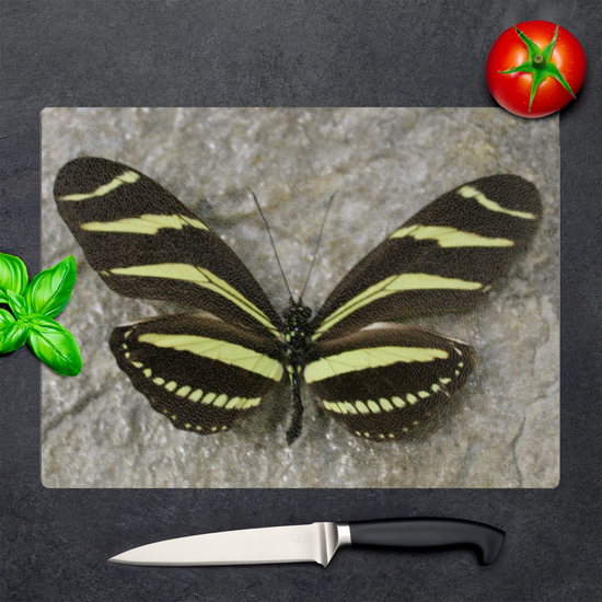 Animals & Nature. The Stylish Textured Glass Chopping Board. Butterfly House. Varna.  Bulgaria.
