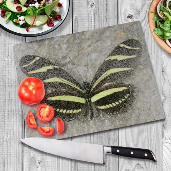 Animals & Nature. The Stylish Textured Glass Chopping Board. Butterfly House. Varna.  Bulgaria.