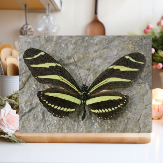 Animals & Nature. The Stylish Textured Glass Chopping Board. Butterfly House. Varna.  Bulgaria.