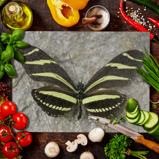 Animals & Nature. The Stylish Textured Glass Chopping Board. Butterfly House. Varna.  Bulgaria.