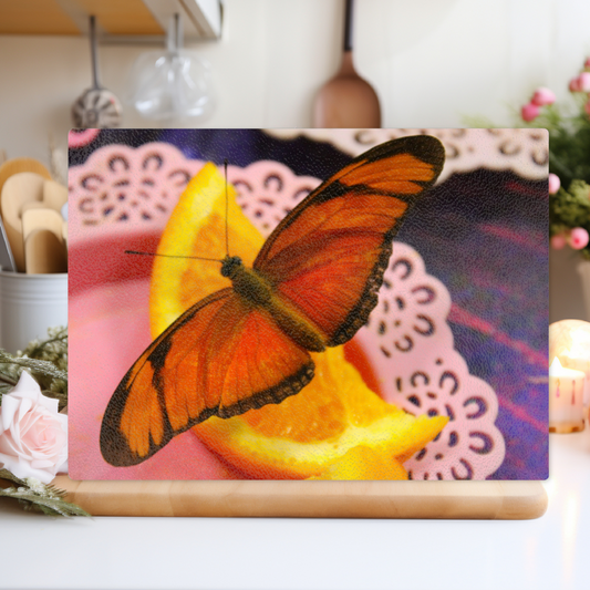 The Stylish Textured Glass Chopping Board. Butterfly House. Varna. Bulgaria.