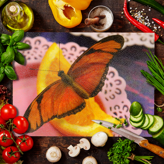 Animals & Nature. The Stylish Textured Glass Chopping Board. Butterfly House. Varna. Bulgaria.