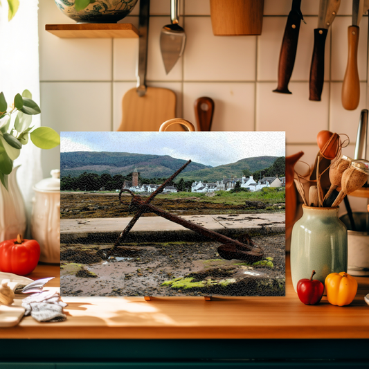 The Stylish Textured Glass Chopping Board. Lamlash. Isle of Arran. Scotland.