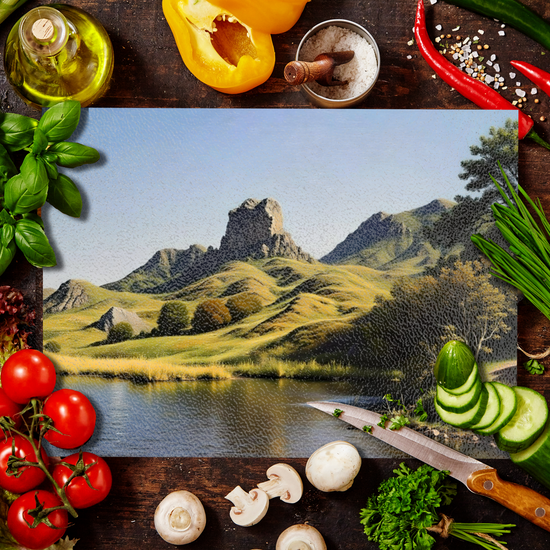 The Stylish Textured Glass Chopping Board. Fairy Glen. Isle of Skye. Scotland.