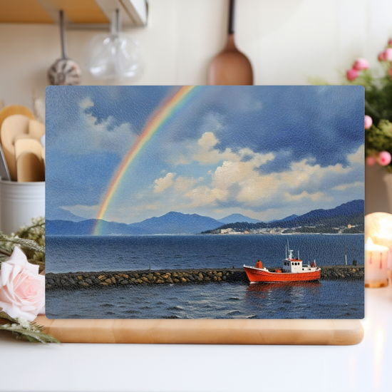 The Stylish Textured Glass Chopping Board. Isle of Skye. Scotland.
