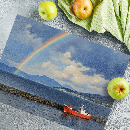 The Stylish Textured Glass Chopping Board. Isle of Skye. Scotland.