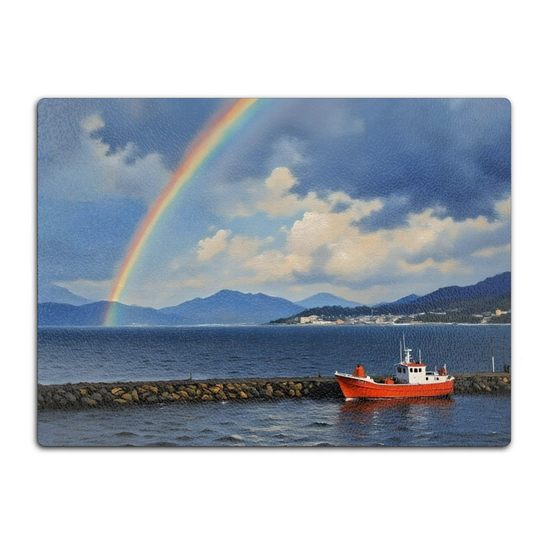 The Stylish Textured Glass Chopping Board. Isle of Skye. Scotland.