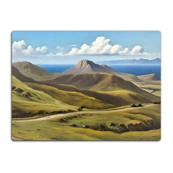 The Stylish Textured Glass Chopping Board. Quiraing. Isle of Skye. Scotland.