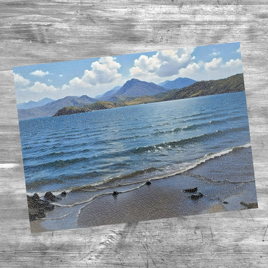 The Stylish Textured Glass Chopping Board. Tarskavaig. Isle of Skye. Scotland.