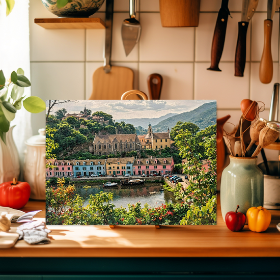 The Stylish Textured Glass Chopping Board. Portree. Isle  of Skye. Scotland.
