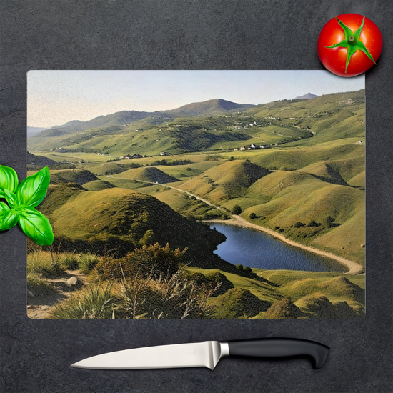 The Stylish Textured Glass Chopping Board. Fairy Glen. Isle of Skye. Scotland.