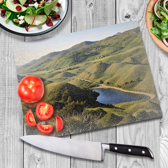 The Stylish Textured Glass Chopping Board. Fairy Glen. Isle of Skye. Scotland.