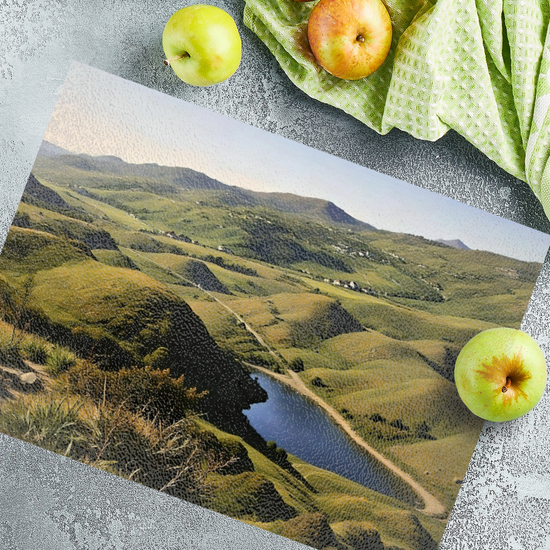The Stylish Textured Glass Chopping Board. Fairy Glen. Isle of Skye. Scotland.