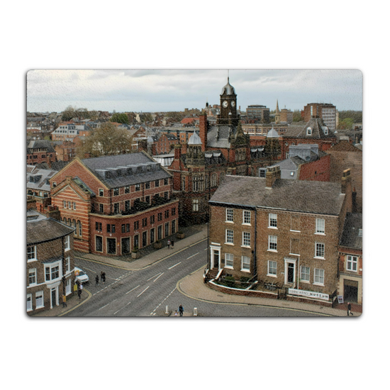 The Stylish Textured Glass Chopping Board. York. North Yorkshire. England.
