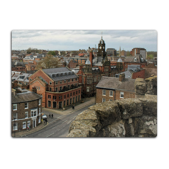 The Stylish Textured Glass Chopping Board. York. North Yorkshire. England.