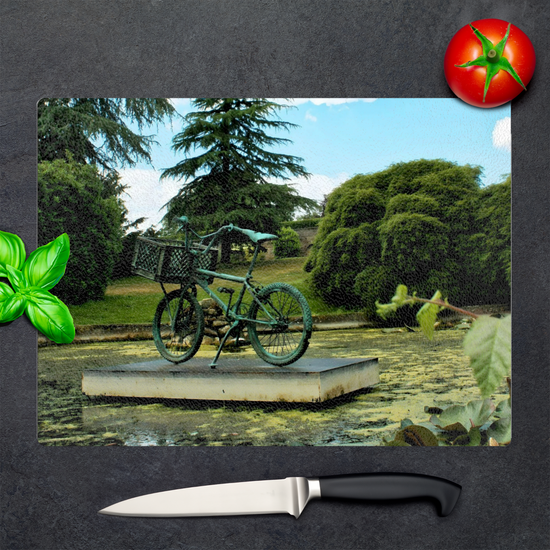 The Stylish Textured Glass Chopping Board. Yorkshire Sculpture  Park. Wakefield. West Yorkshire. England.