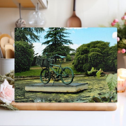 The Stylish Textured Glass Chopping Board. Yorkshire Sculpture  Park. Wakefield. West Yorkshire. England.