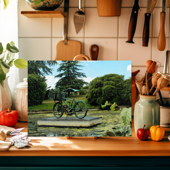 The Stylish Textured Glass Chopping Board. Yorkshire Sculpture  Park. Wakefield. West Yorkshire. England.