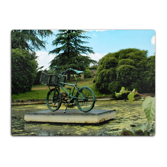 The Stylish Textured Glass Chopping Board. Yorkshire Sculpture  Park. Wakefield. West Yorkshire. England.