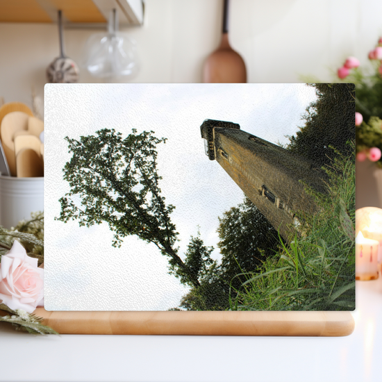 The Stylish Textured Glass Chopping Board. Hoober Stand. Rotherham. South Yorkshire. England.