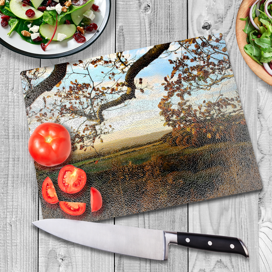 The Stylish Textured Glass Chopping Board. Kimberworth. Rotherham. South Yorkshire. England.