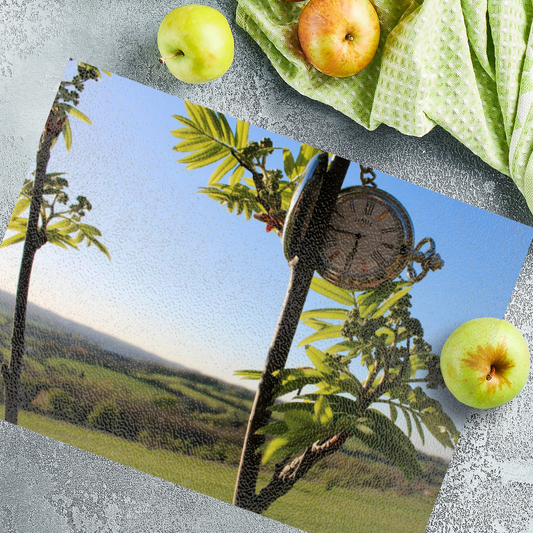 The Stylish Textured  Glass Chopping Board. Grange Golf Course.  Rotherham. South Yorkshire. England.