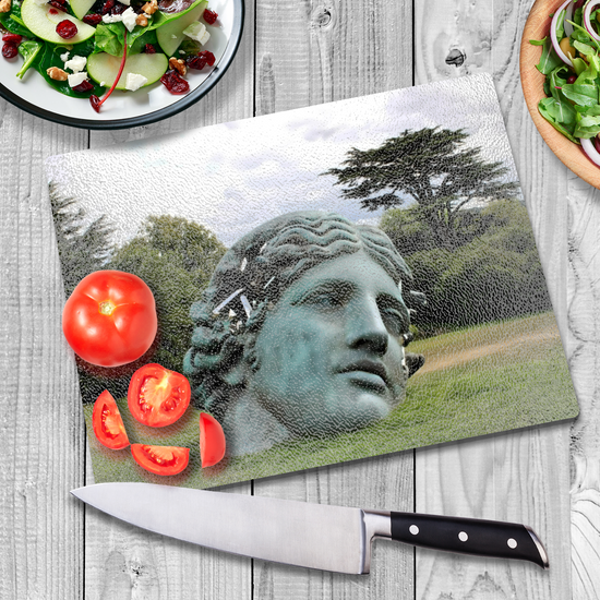 The Stylish Textured Glass Chopping Board. Yorkshire Sculpture Park. Wakefield. West Yorkshire. England.