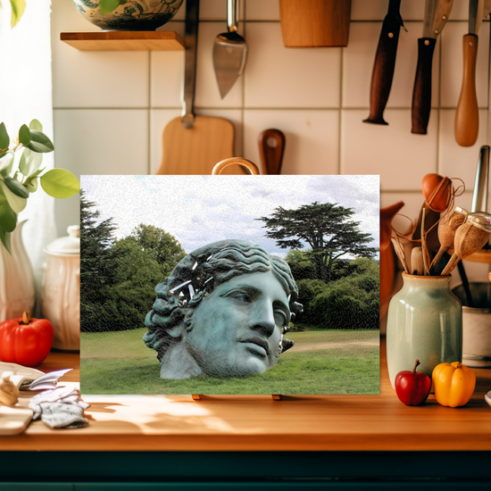 The Stylish Textured Glass Chopping Board. Yorkshire Sculpture Park. Wakefield. West Yorkshire. England.