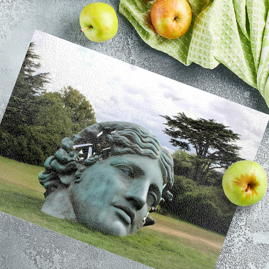 The Stylish Textured Glass Chopping Board. Yorkshire Sculpture Park. Wakefield. West Yorkshire. England.