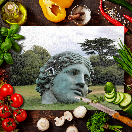 The Stylish Textured Glass Chopping Board. Yorkshire Sculpture Park. Wakefield. West Yorkshire. England.