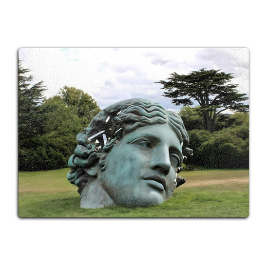 The Stylish Textured Glass Chopping Board. Yorkshire Sculpture Park. Wakefield. West Yorkshire. England.