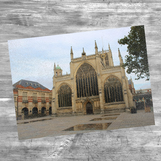 The Stylish Textured Glass Chopping Board. Hull Minster. East Riding of Yorkshire. England.