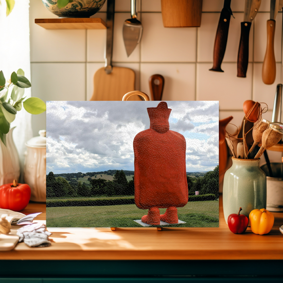 The Stylish Textured Glass Chopping  Board. Yorkshire Sculpture Park. Wakefield. West Yorkshire. England.