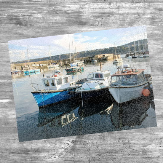 The Stylish Textured Glass Chopping Board. Scarborough. North Yorkshire. England.