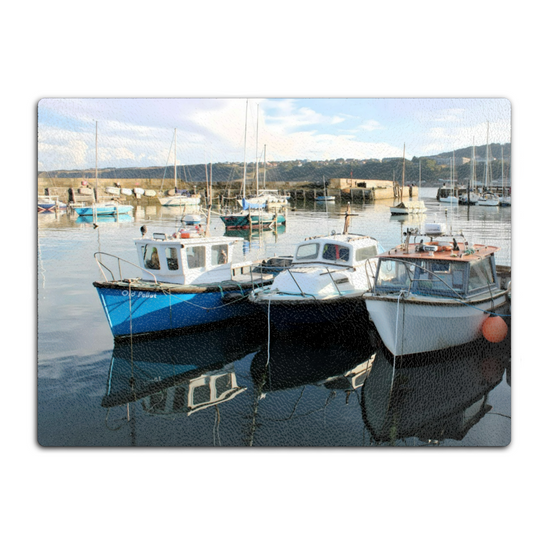 The Stylish Textured Glass Chopping Board. Scarborough. North Yorkshire. England.
