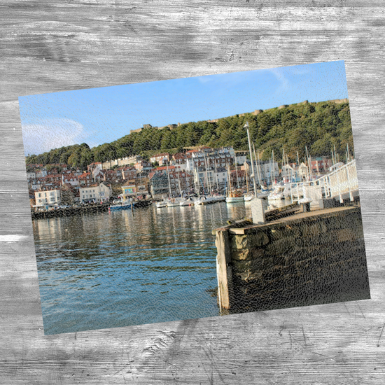 The Stylish Textured Glass Chopping Board. Scarborough. North Yorkshire. England.