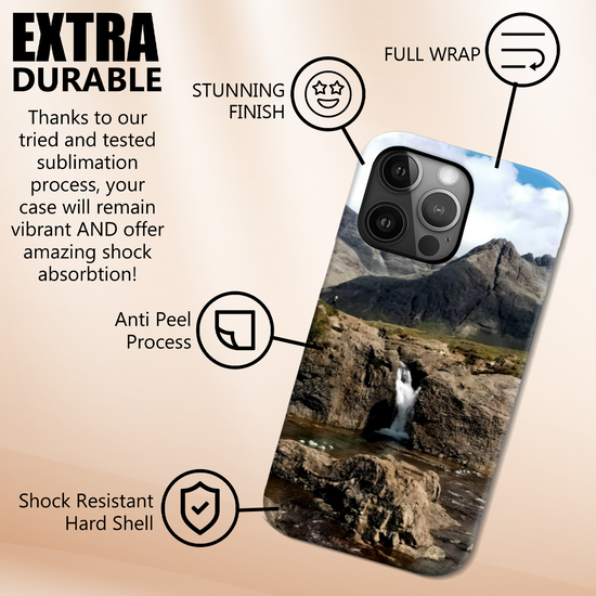 The Durable & Resilient 3D Full Wrap High Definition  I Phone Case. Fairy Pools. Isle of Skye. Scotland.