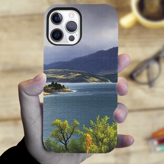 The Durable & Resilient 3D Full Wrap High Definition I  Phone Case. Kylerhea Otter Hide. Isle of Skye. Scotland..