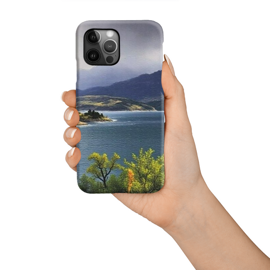 The Durable & Resilient 3D Full Wrap High Definition I  Phone Case. Kylerhea Otter Hide. Isle of Skye. Scotland..