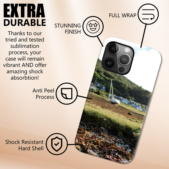 The Magsafe Durable & Resilient 3D Full Wrap High Definition I Phone Case.  Lochranza. Isle  of Arran. Scotland.