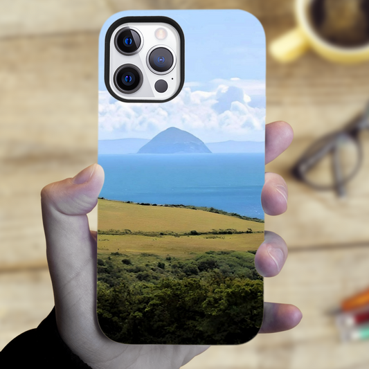 The Magsafe Durable & Resilient 3D Full Wrap High Definition I Phone Case. Ailsa Craig View. Isle of Arran. Scotland.