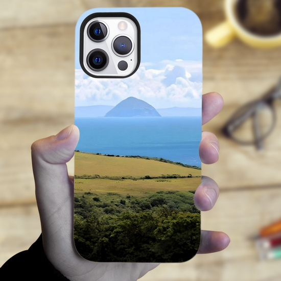 The Magsafe Durable & Resilient 3D Full Wrap High Definition I Phone Case. Ailsa Craig View. Isle of Arran. Scotland.