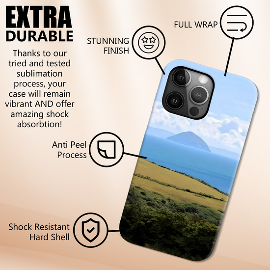 The Magsafe Durable & Resilient 3D Full Wrap High Definition I Phone Case. Ailsa Craig View. Isle of Arran. Scotland.