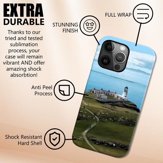 The Magsafe Durable & Resilient 3D Full Wrap High Definition I Phone Case. Neist Point Lighthouse.  Isle of Skye. Scotland.
